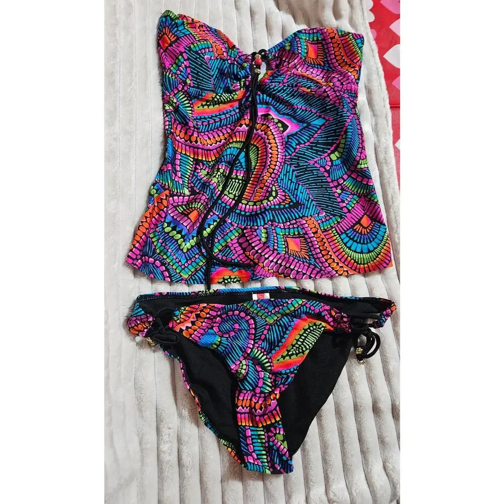Gossip Collection Women's Medium Motif- Inspired 2 Piece Swimsuit